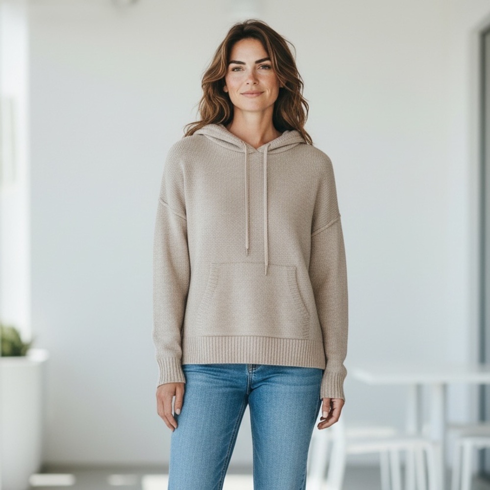 Evereve Tan Hoodie Sweatshirt